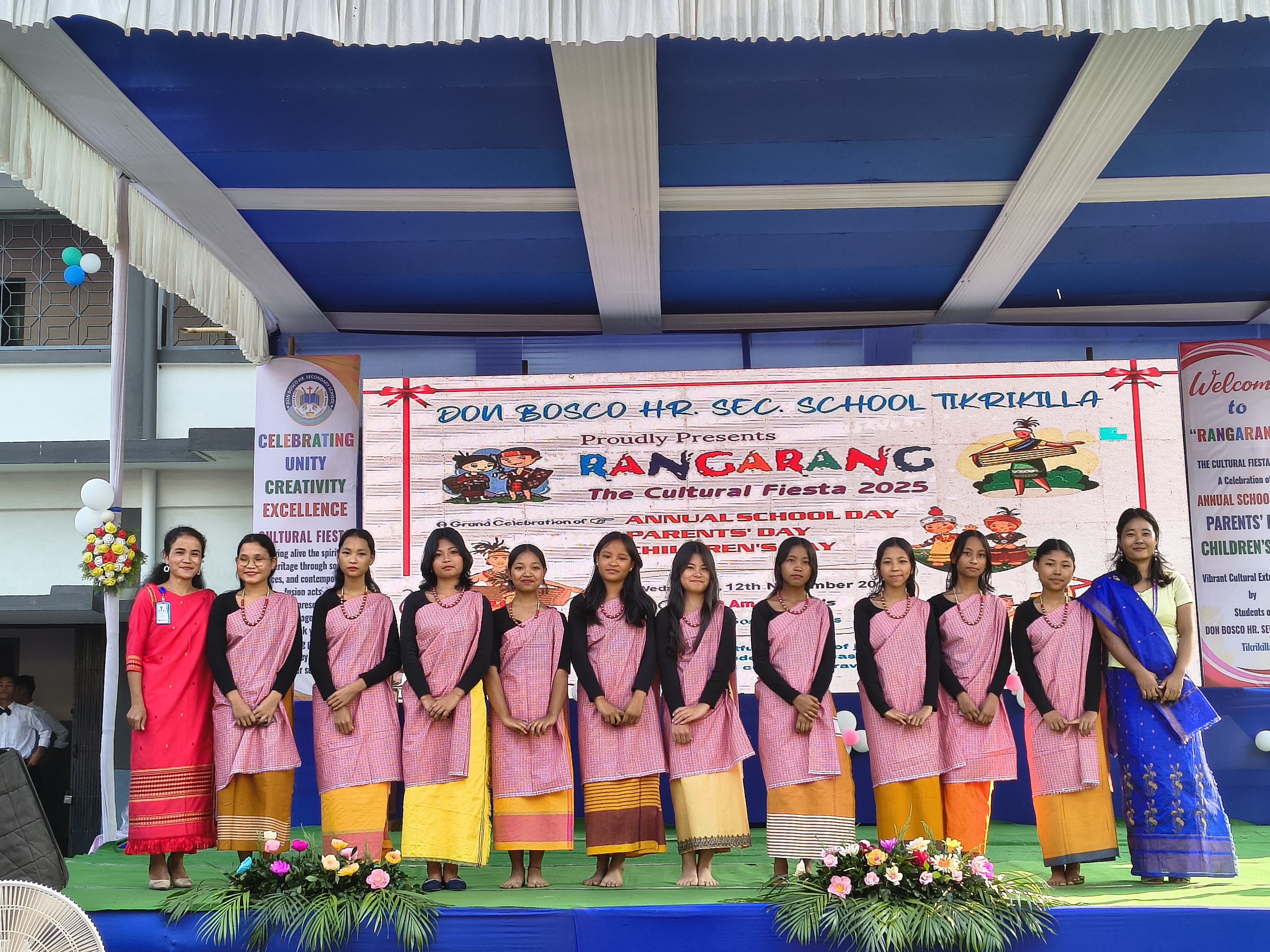Cultural performance by students