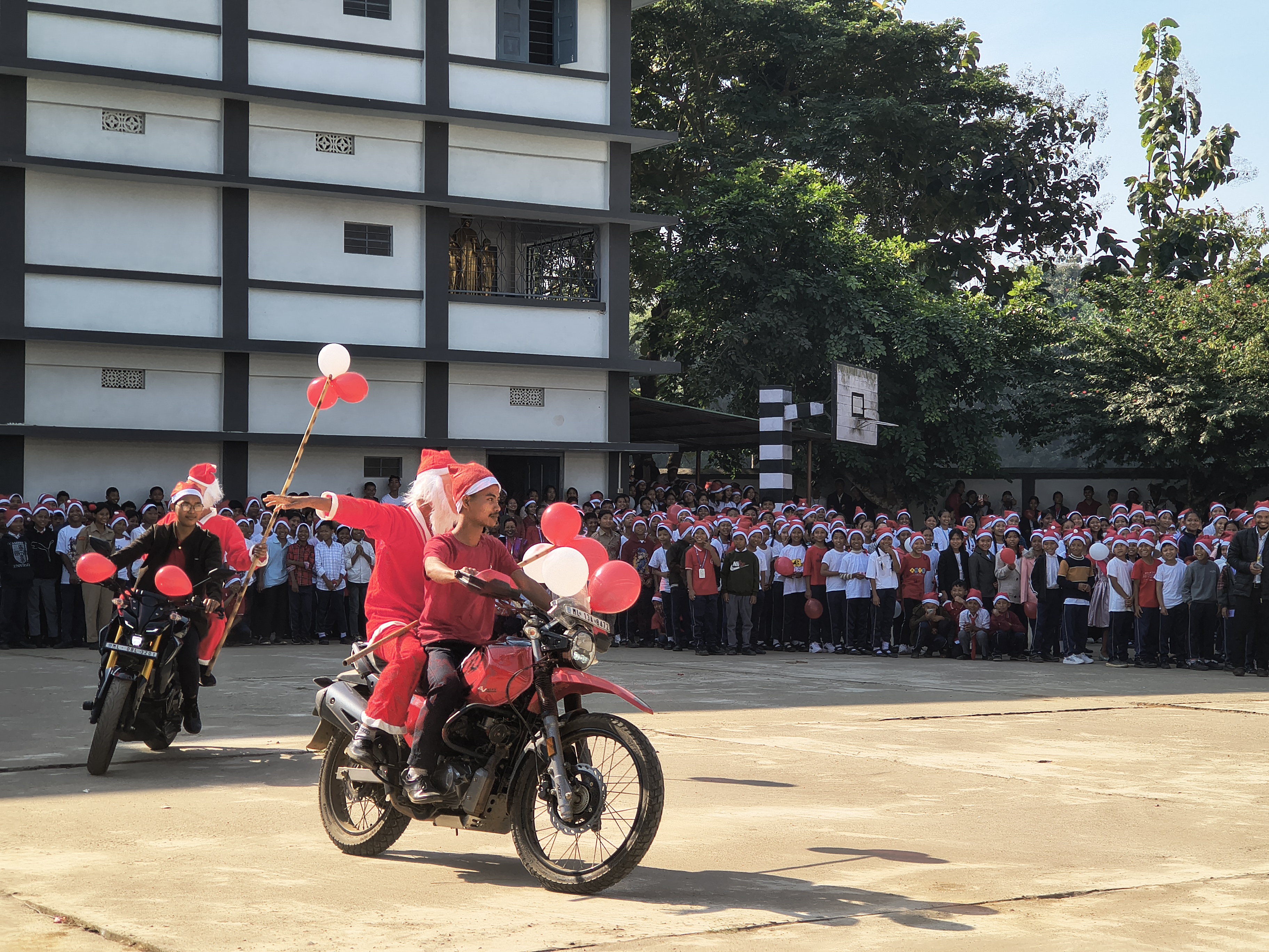 Christmas carnival at the school