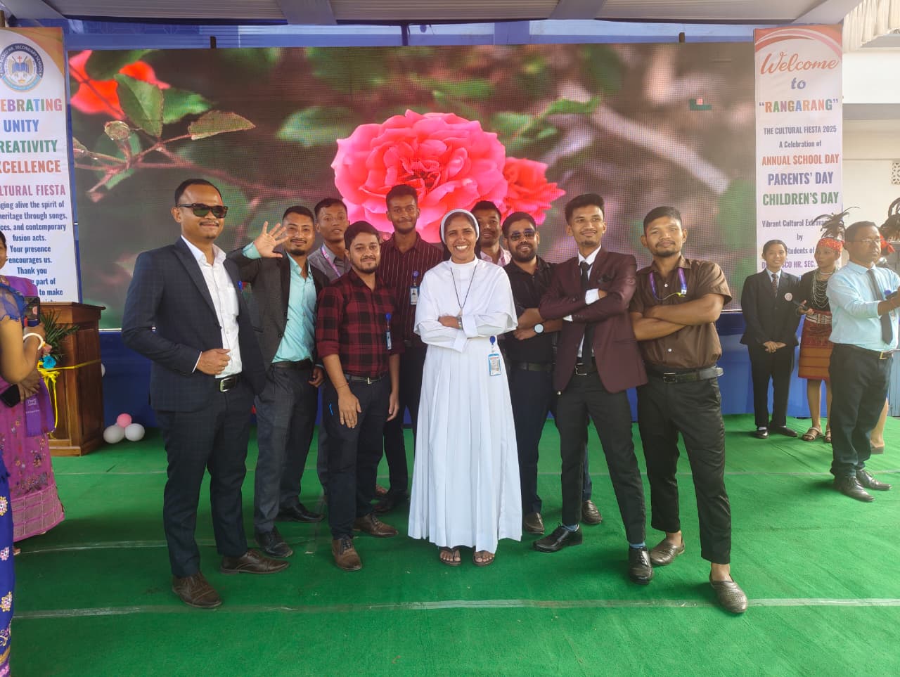 Teachers with the Headmistress