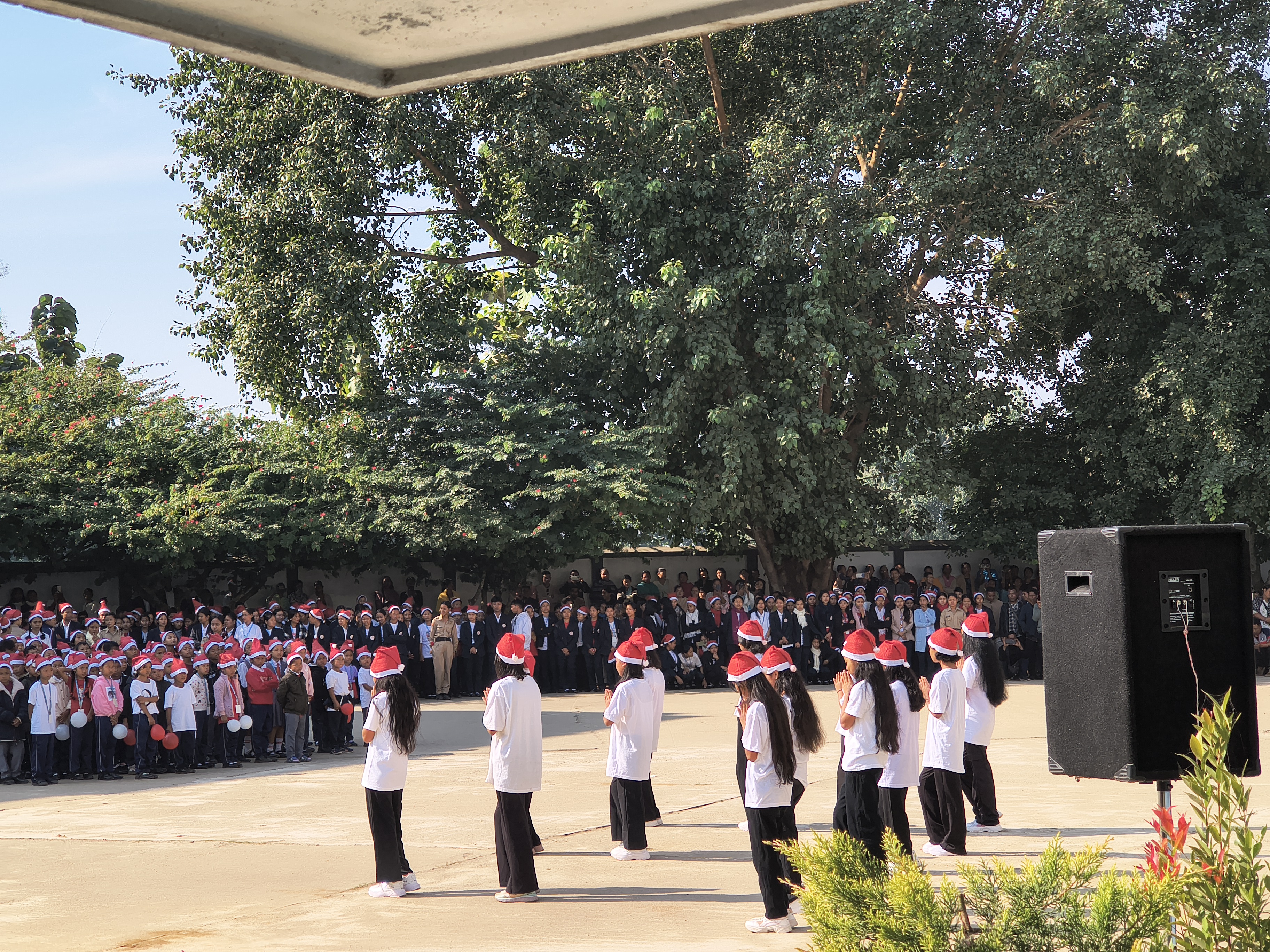 Students performing